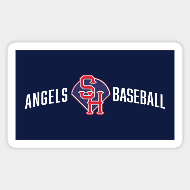 SH Angels Baseball – white Sticker by SHAngelsShop